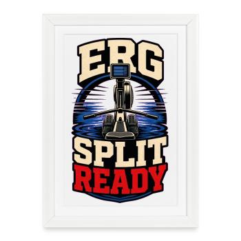 ERG SPLIT READY - Framed poster (27 × 37 cm) - white - Front