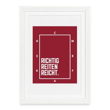 Il suffit de rouler correctement. - Affiche encadrée (27 × 37 cm) - blanc - Devant