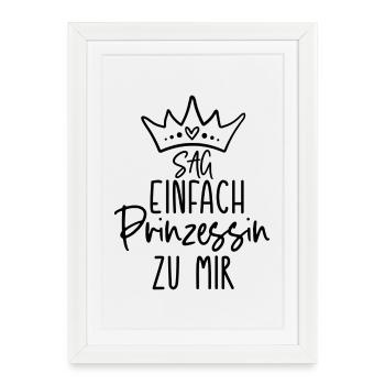 Château de la Princesse Château de la Couronne - Affiche encadrée (27 × 37 cm) - blanc - Devant
