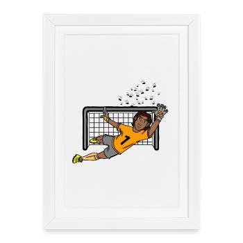 Fliegenfänger - Gerahmtes Poster (27 × 37 cm) - Weiß - Vorne