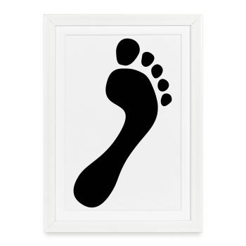 Surface pieds nus des coureurs naturels 2023 - Affiche encadrée (27 × 37 cm) - blanc - Devant
