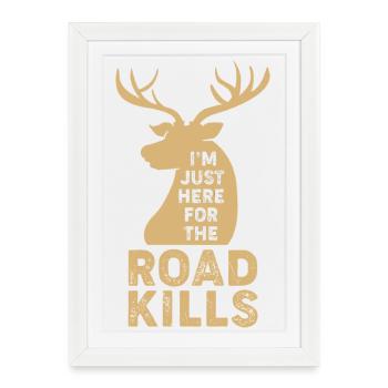 taxidermie - Affiche encadrée (27 × 37 cm) - blanc - Devant