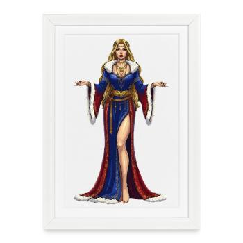 Freya Cosplay - Affiche encadrée (27 × 37 cm) - blanc - Devant
