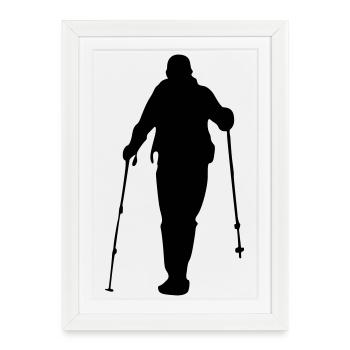 Wander - Framed poster (27 × 37 cm) - white - Front