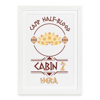 Cabin #2 in Camp Half Blood, Child of Hera - Framed poster (27 × 37 cm) - white - Front