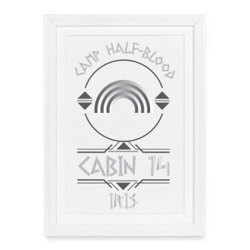 Cabin #14 in Camp Half Blood, Child of Iris - Framed poster (27 × 37 cm) - white - Front