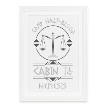 Cabin #16 in Camp Half Blood, Child of Nemesis - Framed poster (27 × 37 cm) - white - Front