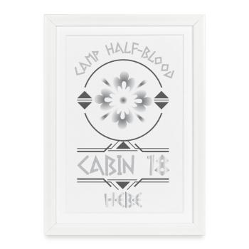 Cabin #18 in Camp Half Blood, Child of Hebe - Framed poster (27 × 37 cm) - white - Front