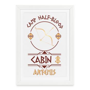 Cabin #8 in Camp Half Blood, Child of Artemis - Framed poster (27 × 37 cm) - white - Front