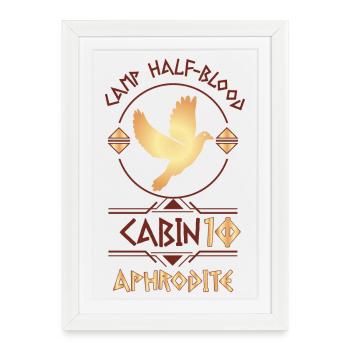 Cabin #10 in Camp Half Blood, Child of Aphrodite - Framed poster (27 × 37 cm) - white - Front