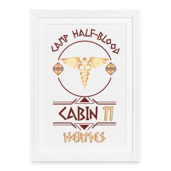 Cabin #11 in Camp Half Blood, Child of Hermes - Framed poster (27 × 37 cm) - white - Front