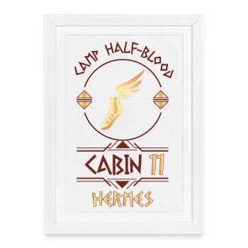 Cabin #11 in Camp Half Blood, Child of Hermes - Framed poster (27 × 37 cm) - white - Front