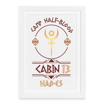 Cabin #13 in Camp Half Blood, Child of Hades - Framed poster (27 × 37 cm) - white - Front