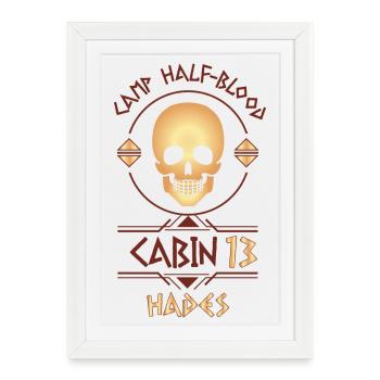 Cabin #13 in Camp Half Blood, Child of Hades - Framed poster (27 × 37 cm) - white - Front