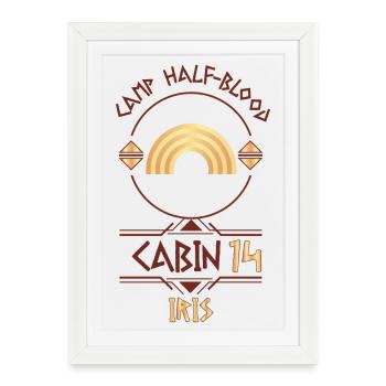 Cabin #14 in Camp Half Blood, Child of Iris - Framed poster (27 × 37 cm) - white - Front