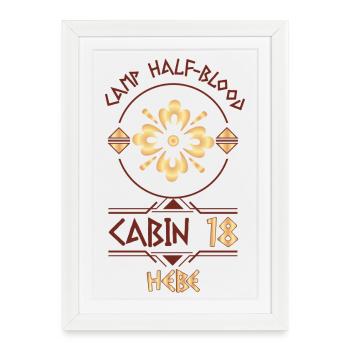 Cabin #18 in Camp Half Blood, Child of Hebe - Framed poster (27 × 37 cm) - white - Front