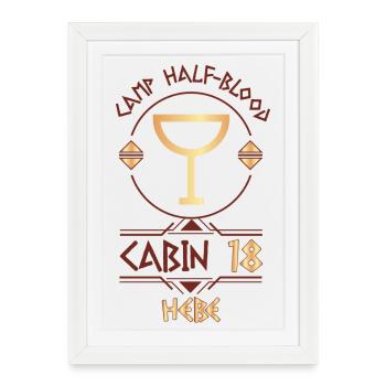 Cabin #18 in Camp Half Blood, Child of Hebe - Framed poster (27 × 37 cm) - white - Front