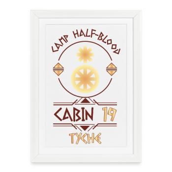 Cabin #19 in Camp Half Blood, Child of Tyche - Framed poster (27 × 37 cm) - white - Front