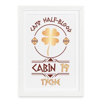 Cabin #19 in Camp Half Blood, Child of Tyche - Framed poster (27 × 37 cm) - white - Front