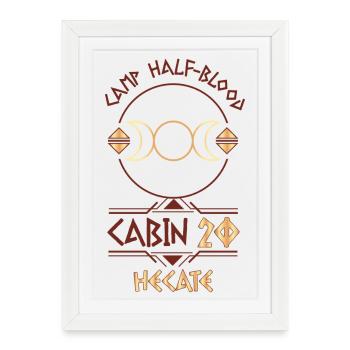 Cabin #20 in Camp Half Blood, Child of Hecate - Framed poster (27 × 37 cm) - white - Front
