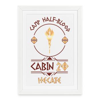 Cabin #20 in Camp Half Blood, Child of Hecate - Framed poster (27 × 37 cm) - white - Front