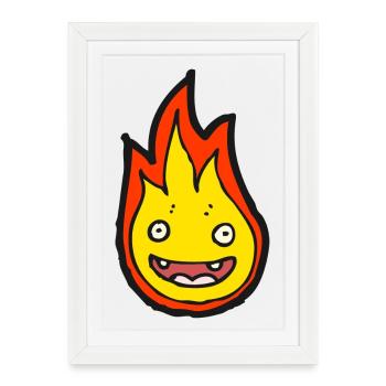 Fire Spirit - Affiche encadrée (27 × 37 cm) - blanc - Devant