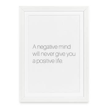 Dicton motivationnel anglais - Affiche encadrée (27 × 37 cm) - blanc - Devant