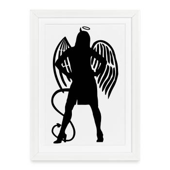 Angel Devil - Framed poster (27 × 37 cm) - white - Front