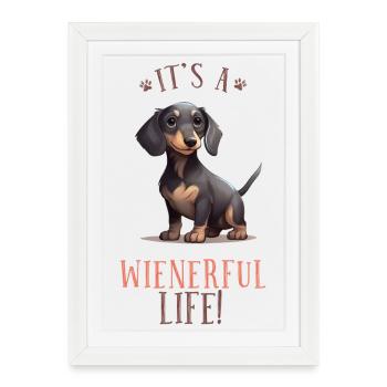 C’est une vie étrange - Affiche encadrée (27 × 37 cm) - blanc - Devant