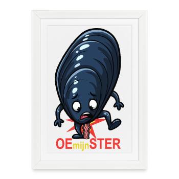 Oh my star - Framed poster (27 × 37 cm) - white - Front