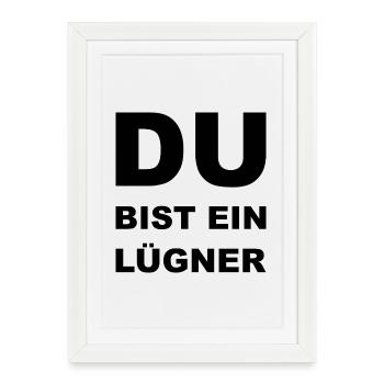 Lugner - Framed poster (27 × 37 cm) - white - Front