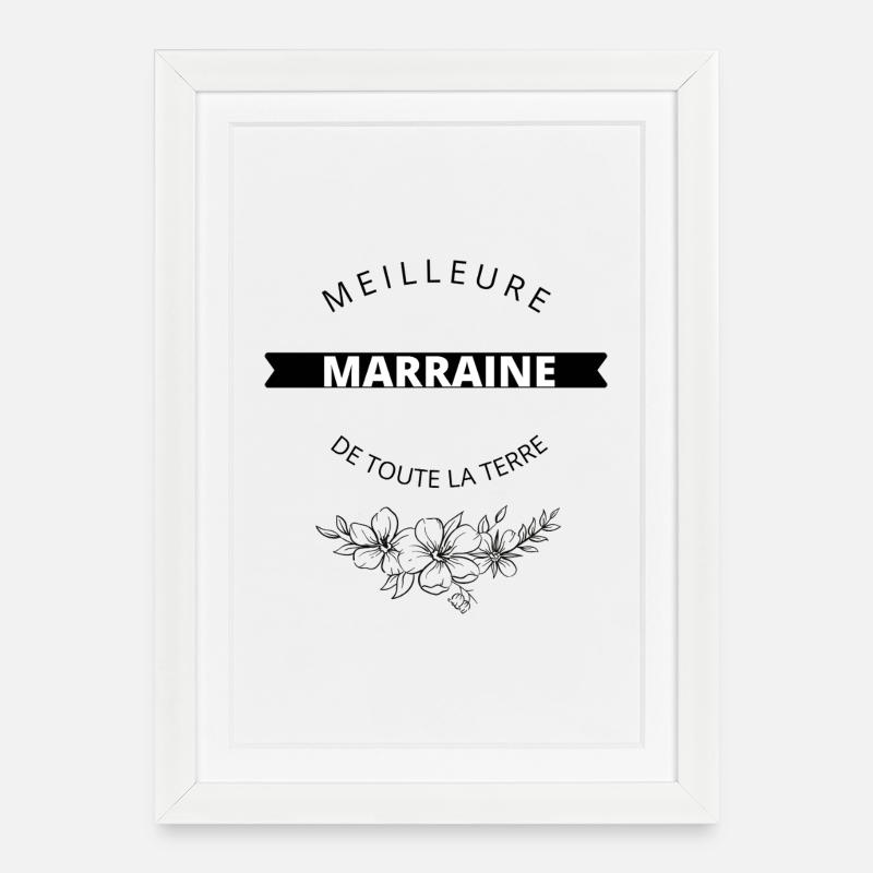 PATIN - Gerahmtes Poster (27 × 37 cm) - Weiß