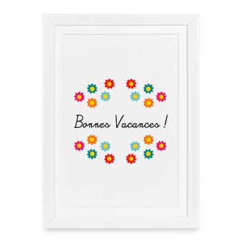 RETRAITE. RETRAITE. RETRAITEE. BONNE RETRAITE - Affiche encadrée (27 × 37 cm) - blanc - Devant