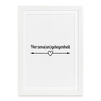 Opportunity of the heart - Framed poster (27 × 37 cm) - white - Front