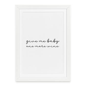 Vin rouge Vin blanc Rosé Doux Doux - Affiche encadrée (27 × 37 cm) - blanc - Devant