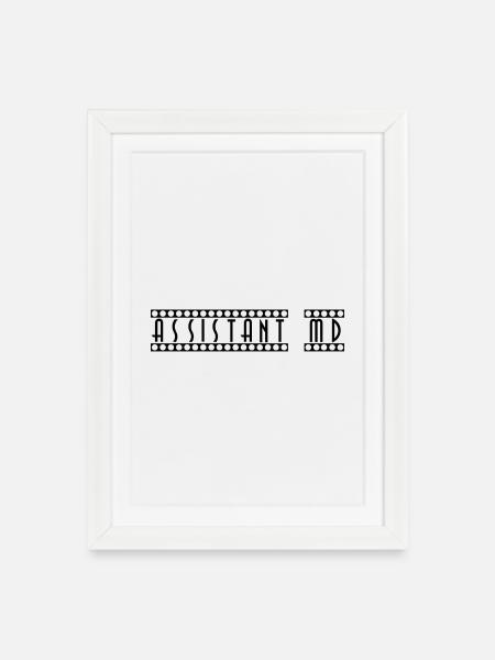 Assistant_MD - Framed poster (27 × 37 cm) - white