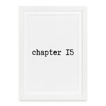 chapitre 15 : Anniversaire - Affiche encadrée (27 × 37 cm) - blanc - Devant