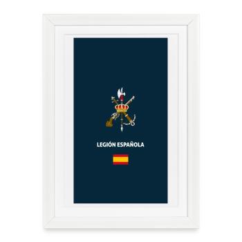 Affaire de téléphone de passeport Legion Espanola - Affiche encadrée (27 × 37 cm) - blanc - Devant