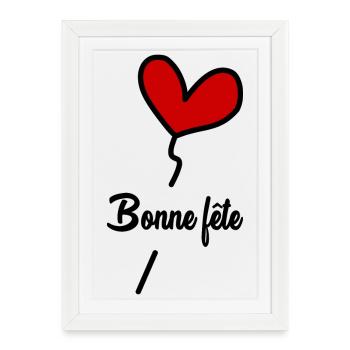 HAPPY MOTHER'S DAY. MOM. MOTHER'S DAY - Framed poster (27 × 37 cm) - white - Front