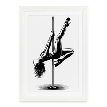 Pole Dance Ultimate Body Control Gift - Framed poster (27 × 37 cm) - white - Front