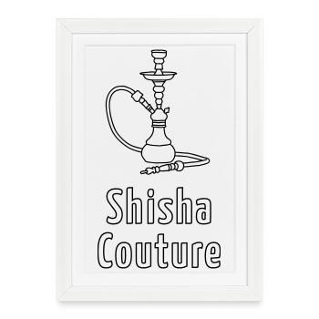 Shisha Couture - Affiche encadrée (27 × 37 cm) - blanc - Devant