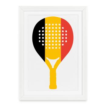padel-belgium - Framed poster (27 × 37 cm) - white - Front