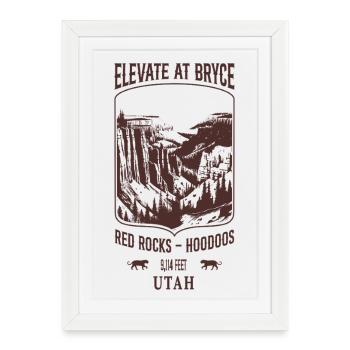 Elevate at Bryce - Affiche encadrée (27 × 37 cm) - blanc - Devant