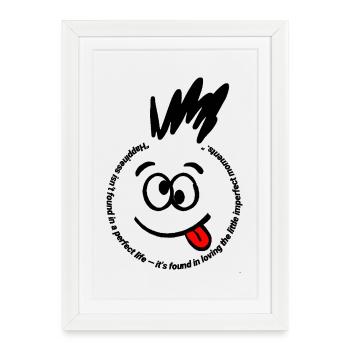Citation - Affiche encadrée (27 × 37 cm) - blanc - Devant