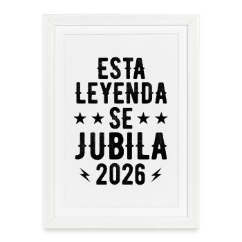 This Legend Retires 2026 - Framed poster (27 × 37 cm) - white - Front