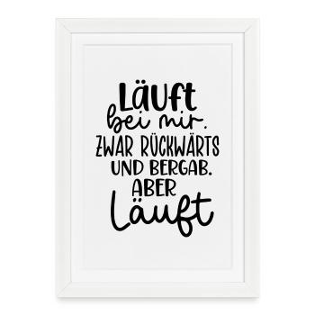Sayings Scripture Funny Sayings - Framed poster (27 × 37 cm) - white - Front