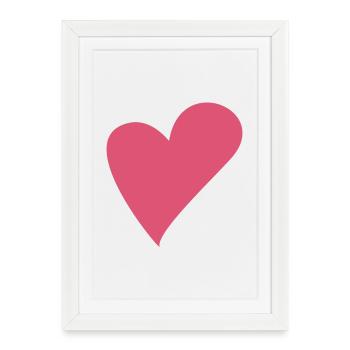 Love Heart Hearts - Framed poster (27 × 37 cm) - white - Front