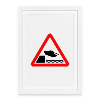Pas de guerre ! - Affiche encadrée (27 × 37 cm) - blanc - Devant