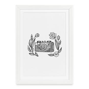 Créer des souvenirs logo - Affiche encadrée (27 × 37 cm) - blanc - Devant