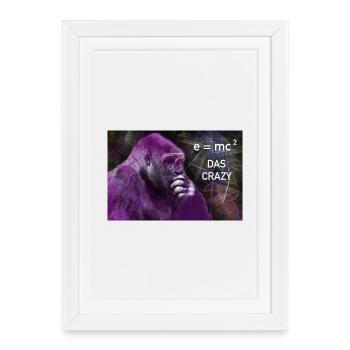 THE Crazy Yes - Quantum Orangutan e mc2 Youth Word - Framed poster (27 × 37 cm) - white - Front